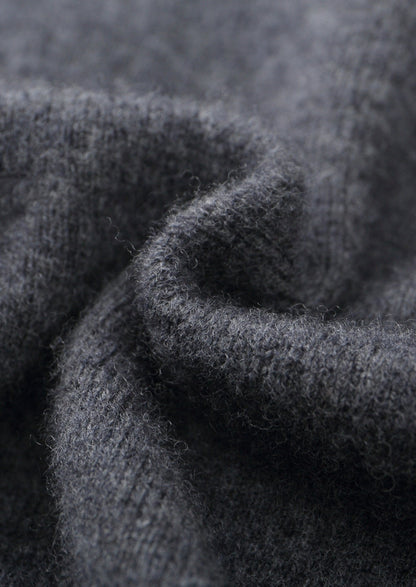 Pure Extra-Fine Merino Wool Contrast Zipper Hoodie, view 17