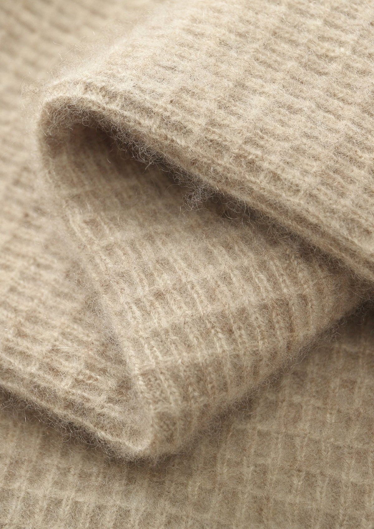 Pure Extra-Fine Merino Wool Textured Zip Polo Cardigan, view 14
