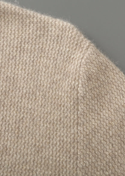 Pure Extra-Fine Merino Wool Textured Button Cardigan, view 11