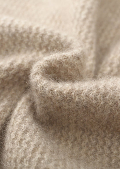 Pure Extra-Fine Merino Wool Textured Button Cardigan, view 6