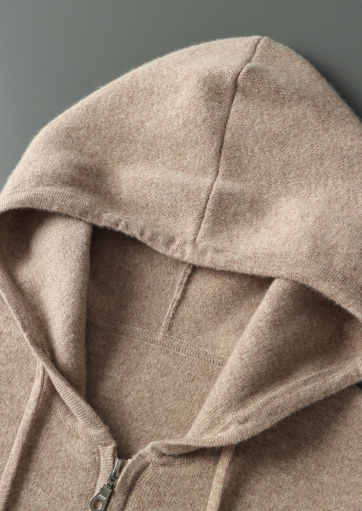 Pure Extra-Fine Merino Wool Zipper Hoodie, view 8