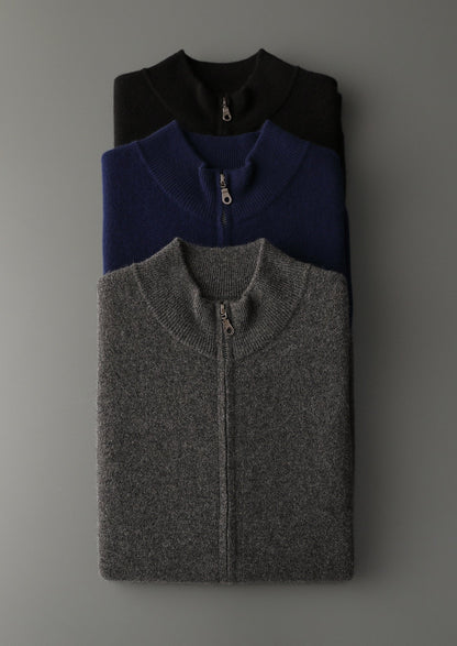 Pure Extra-Fine Merino Wool Zipper Vest, view 14