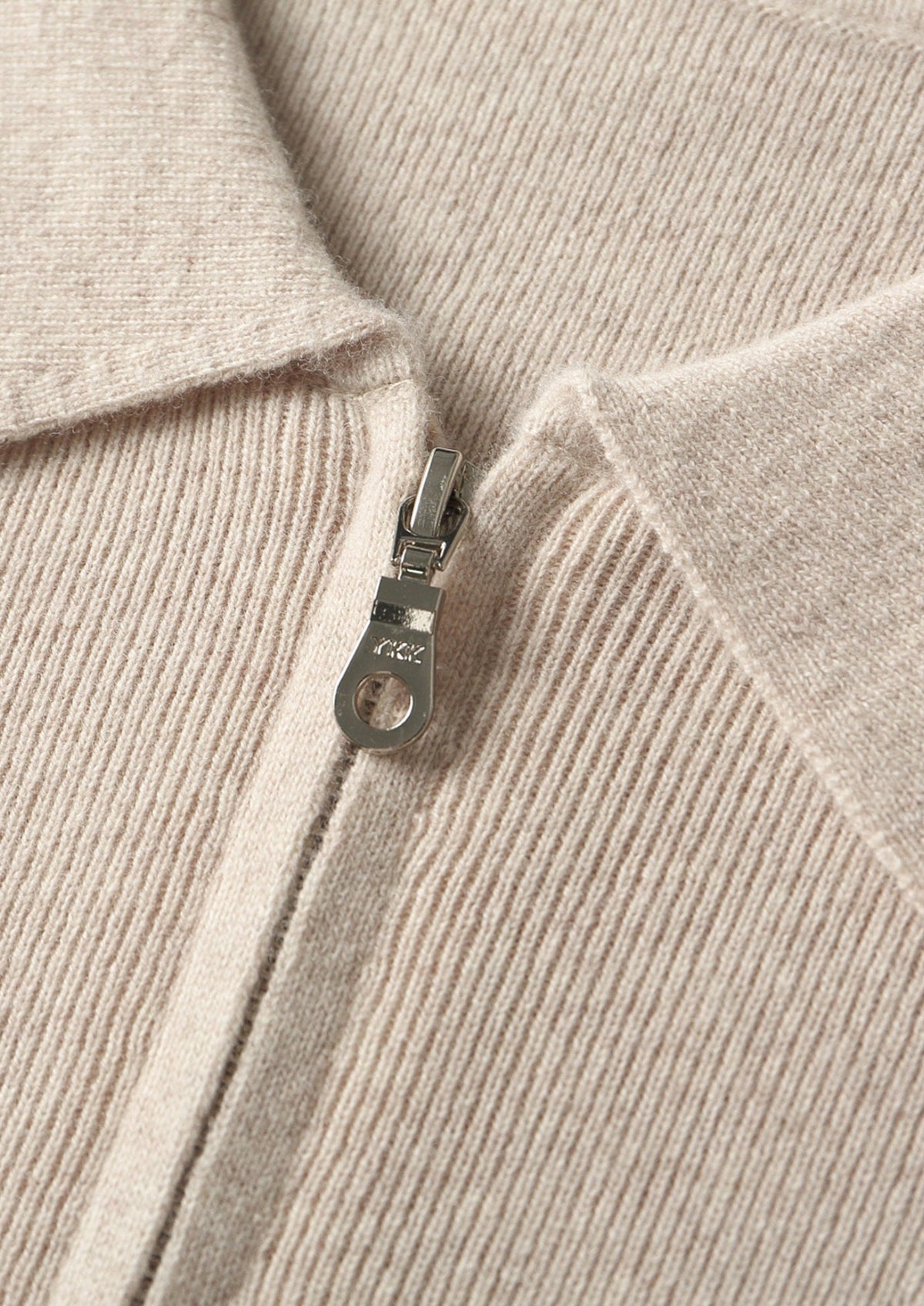 Pure Extra-Fine Merino Wool Zip Polo Cardigan, view 11