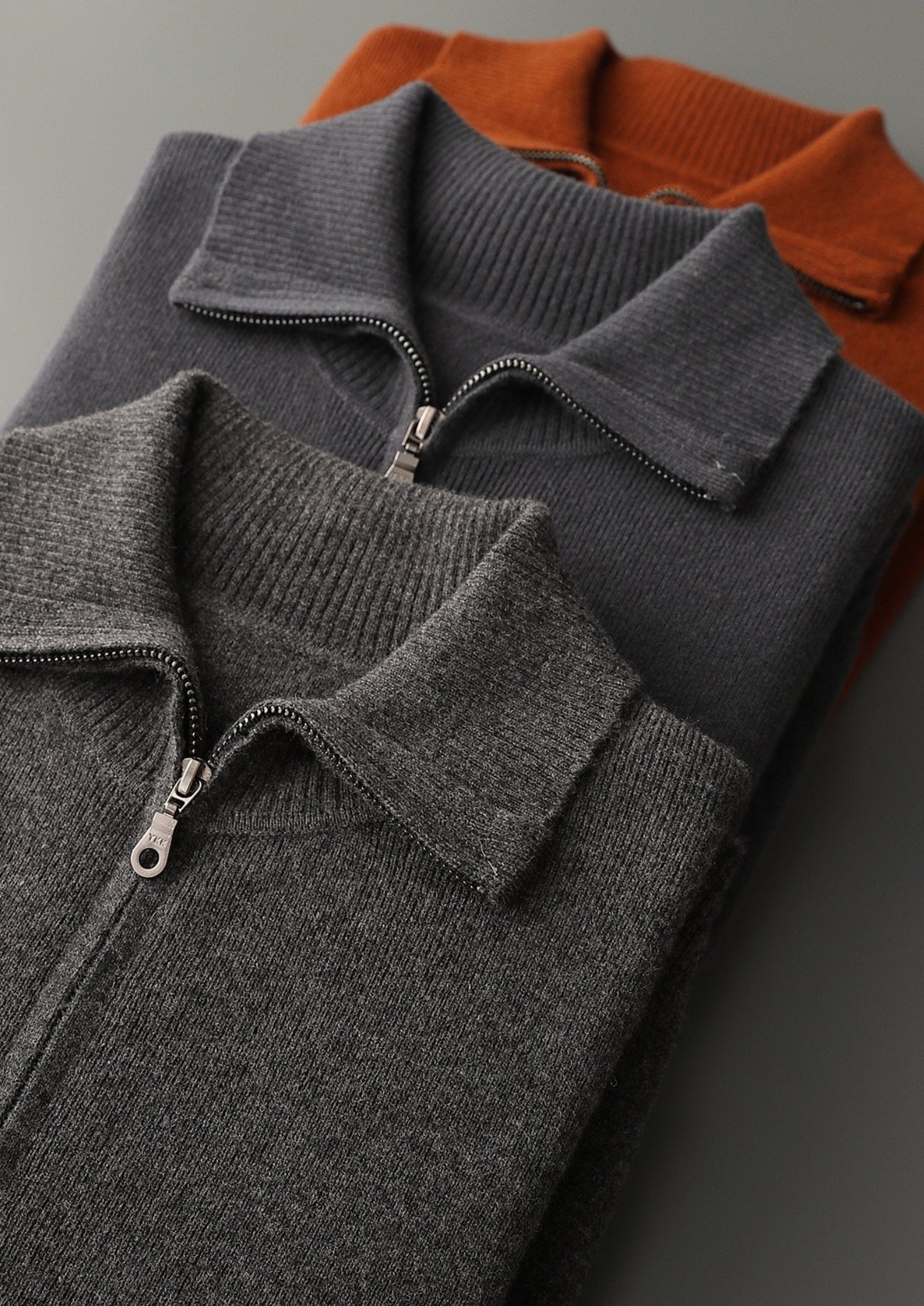 Pure Extra-Fine Merino Wool Funnel Neck Cardigan, view 15