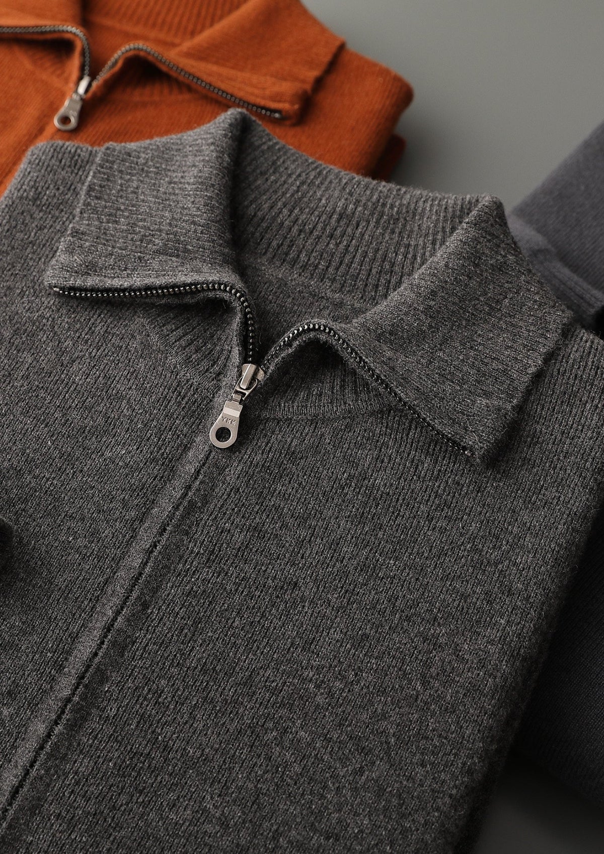 Pure Extra-Fine Merino Wool Funnel Neck Cardigan, view 17