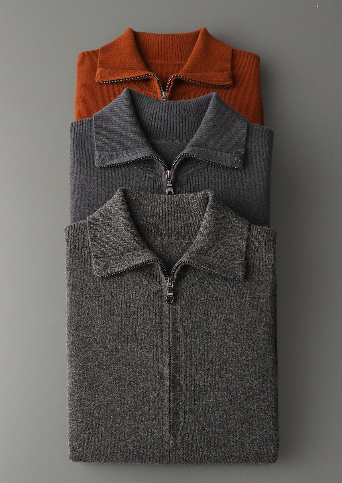 Pure Extra-Fine Merino Wool Funnel Neck Cardigan, view 16