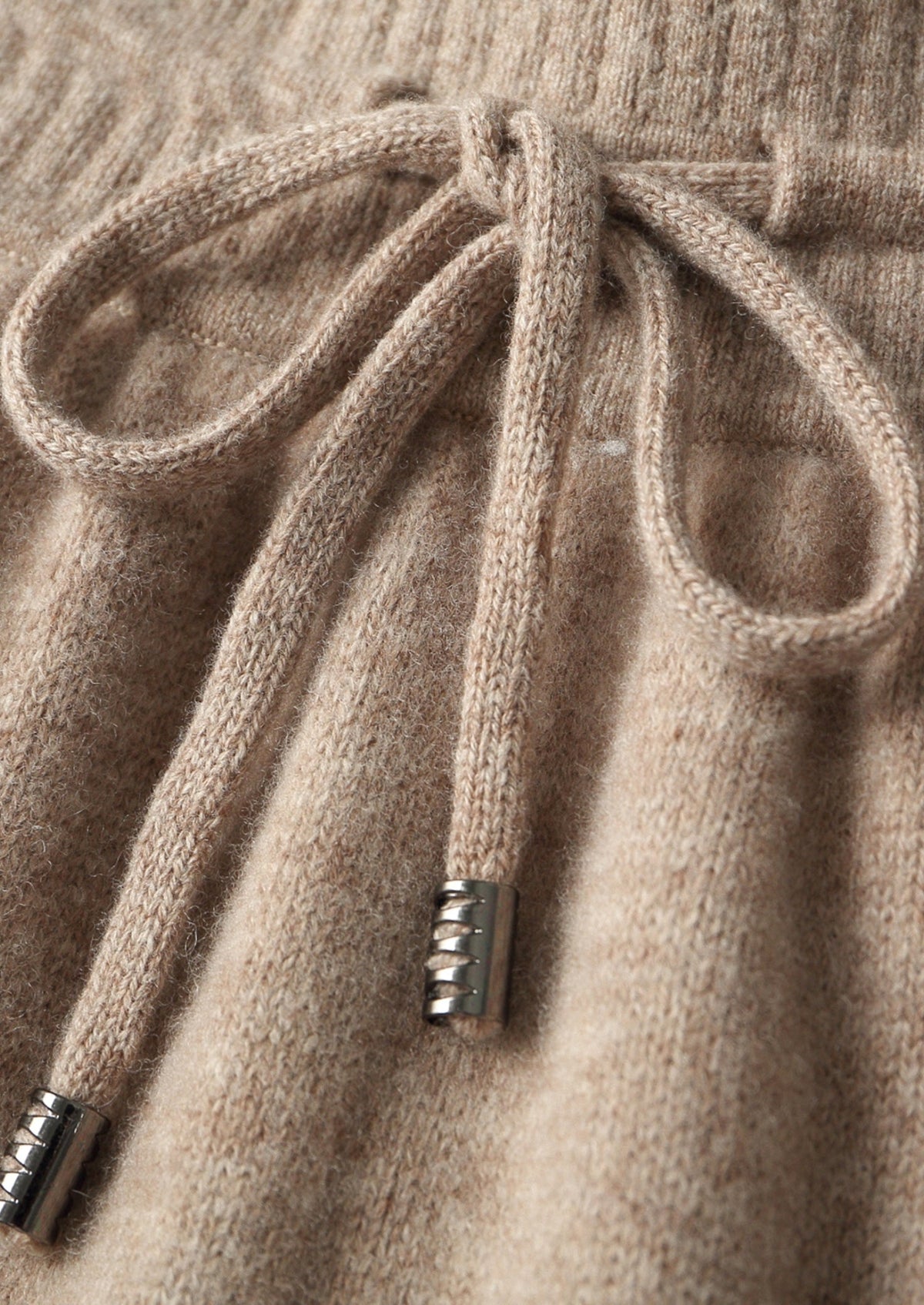 Pure Extra-Fine Merino Wool Drawstring Trousers, view 8