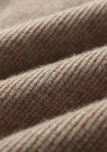 Pure Extra-Fine Merino Wool Contrast Crewneck, view 6