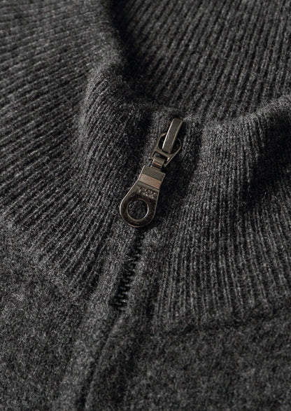 Pure Extra-Fine Merino Wool Zipper Vest, view 4