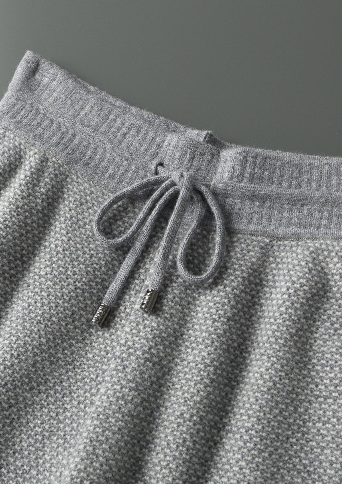 Pure Extra-Fine Merino Wool Jaquard Trousers, view 4