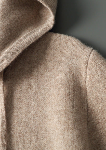 Pure Extra-Fine Merino Wool Zipper Hoodie, view 9