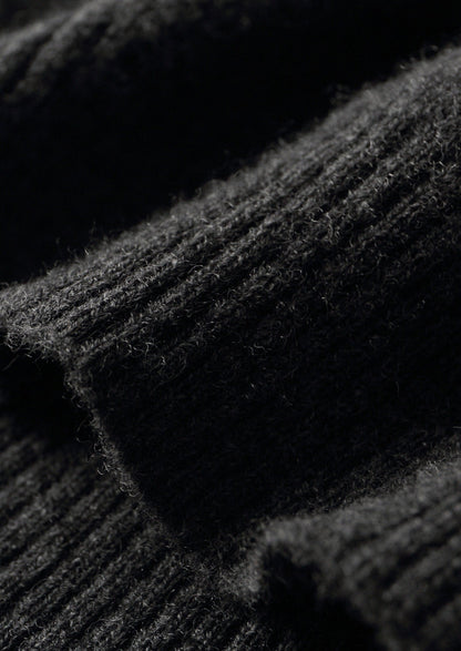 Pure Extra-Fine Merino Wool Funnel Neck Cardigan, view 6
