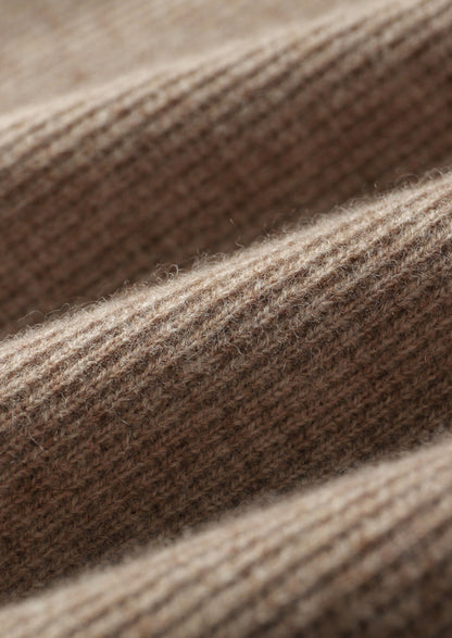 Pure Extra-Fine Merino Wool Contrast Crewneck, view 9