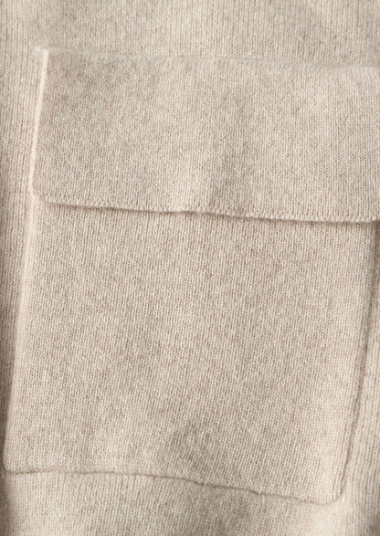 Pure Extra-Fine Merino Wool Zip Polo Cardigan, view 9