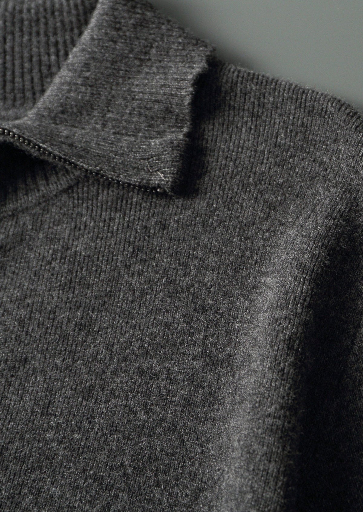 Pure Extra-Fine Merino Wool Funnel Neck Cardigan, view 10