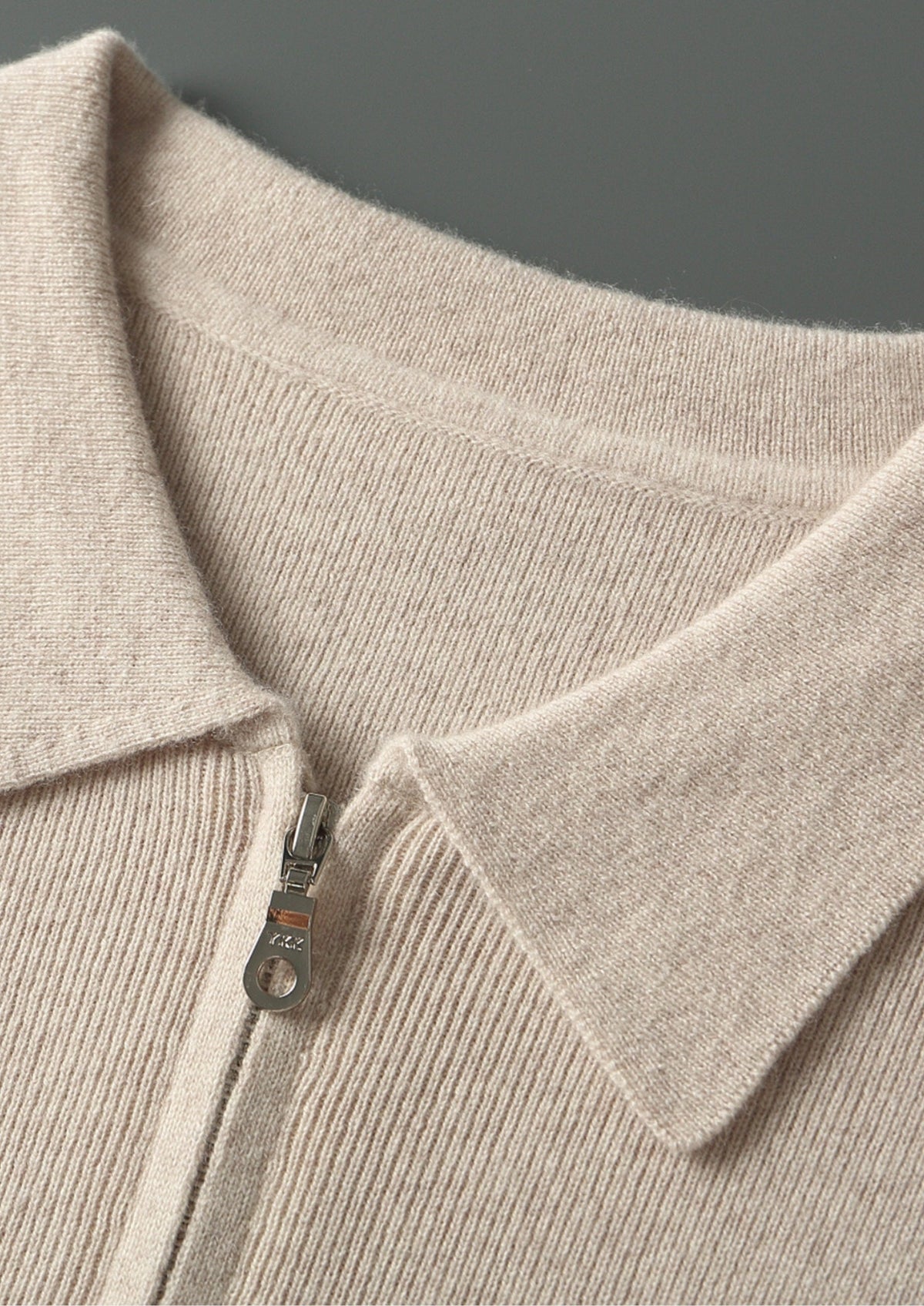 Pure Extra-Fine Merino Wool Zip Polo Cardigan, view 10