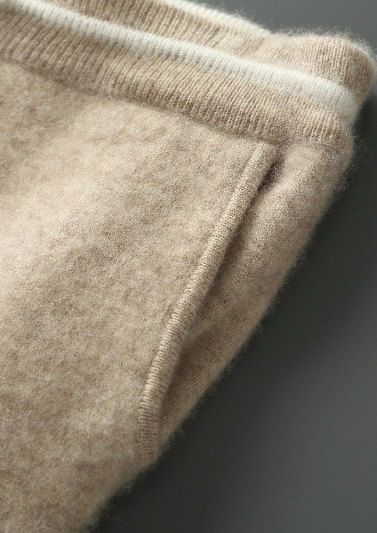 Pure Extra-Fine Merino Wool Contrast Leisure Trousers, view 10