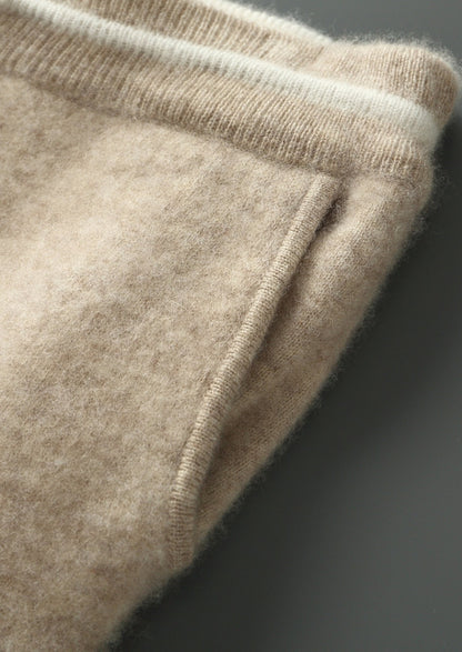 Pure Extra-Fine Merino Wool Contrast Leisure Trousers, view 10