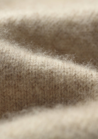 Pure Extra-Fine Merino Wool Quarter-Zip Hoodie, view 6