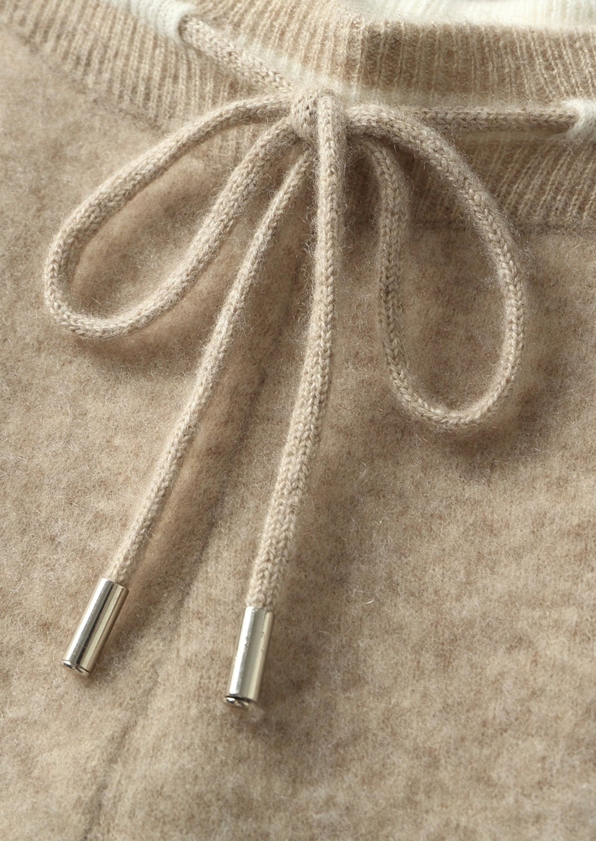 Pure Extra-Fine Merino Wool Contrast Leisure Trousers, view 4