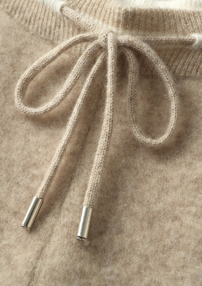Pure Extra-Fine Merino Wool Contrast Leisure Trousers, view 4