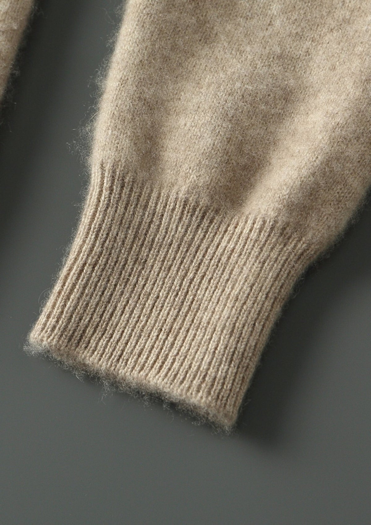 Pure Extra-Fine Merino Wool Quarter-Zip Hoodie, view 8