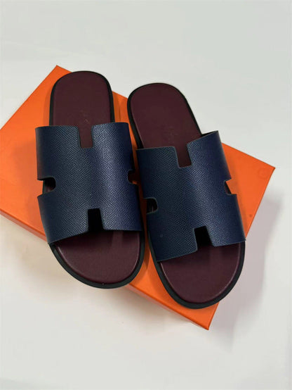 Paros Leather Slide