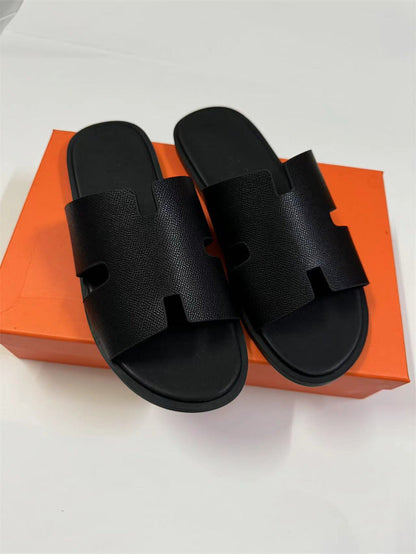 Paros Leather Slide