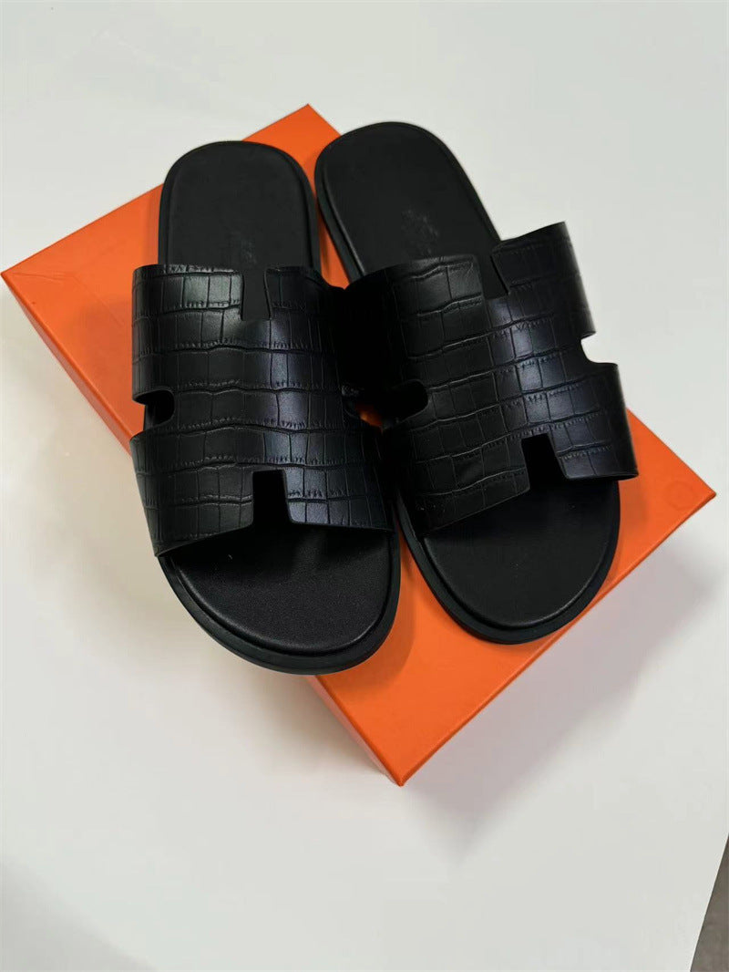 Hvar Leather Slide