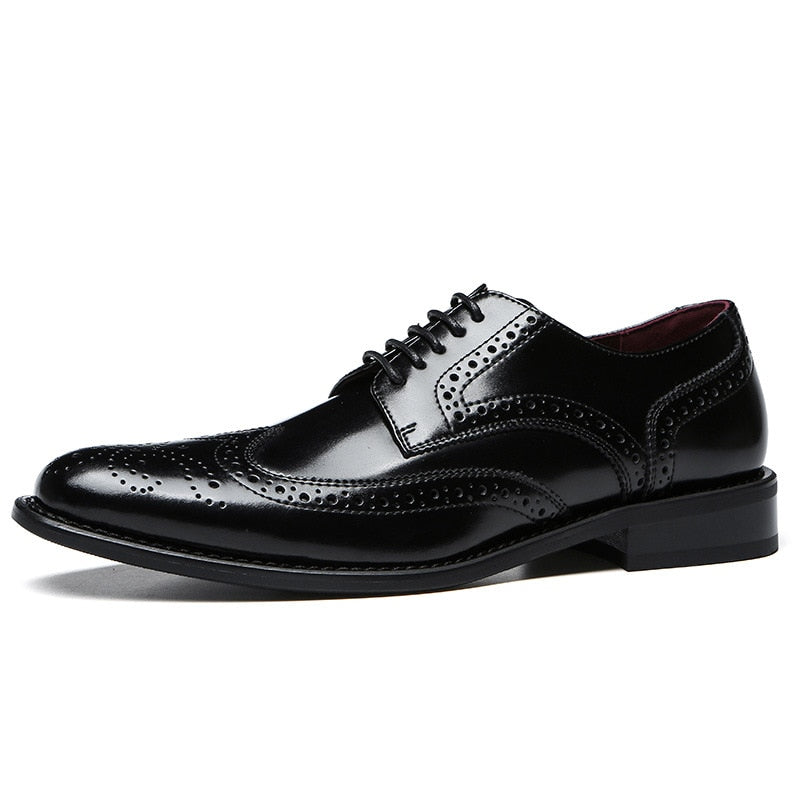 Zapatos brogue Parma de piel