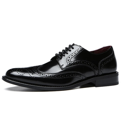 Zapatos brogue Parma de piel