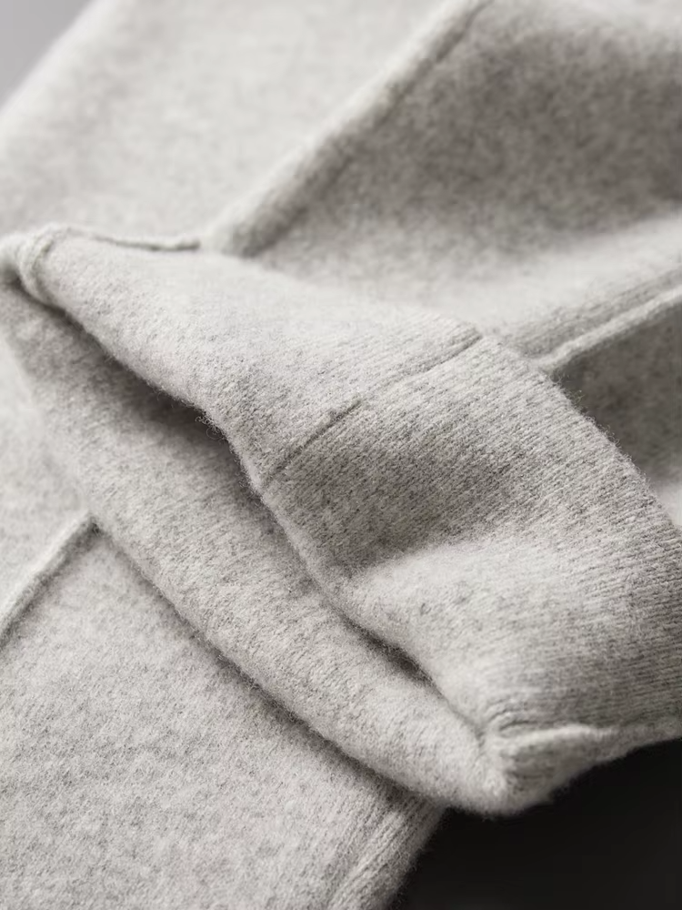 Pure Extra-Fine Merino Wool Leisure Trousers, view 8