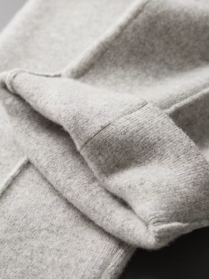 Pure Extra-Fine Merino Wool Leisure Trousers, view 8