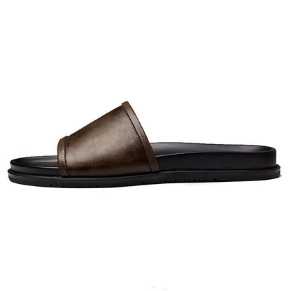 Vulcano Leather Slide
