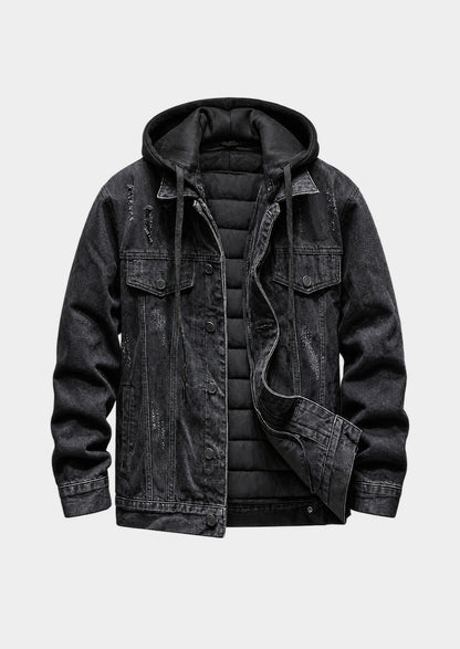 Aalborg Hooded Denim Jacket, front view