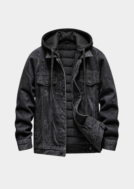 Aalborg Hooded Denim Jacket, front view