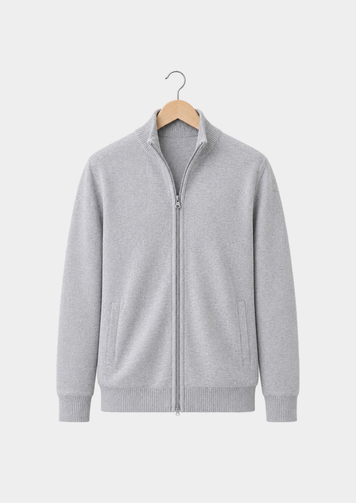 Arosa Zip Cardigan, front view