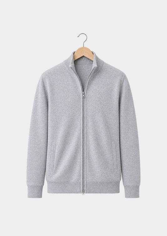 Arosa Zip Cardigan, front view