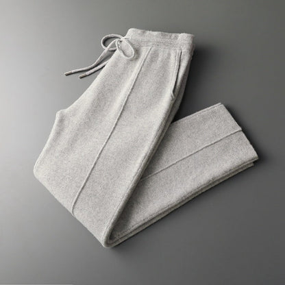 Pure Extra-Fine Merino Wool Leisure Trousers, view 3
