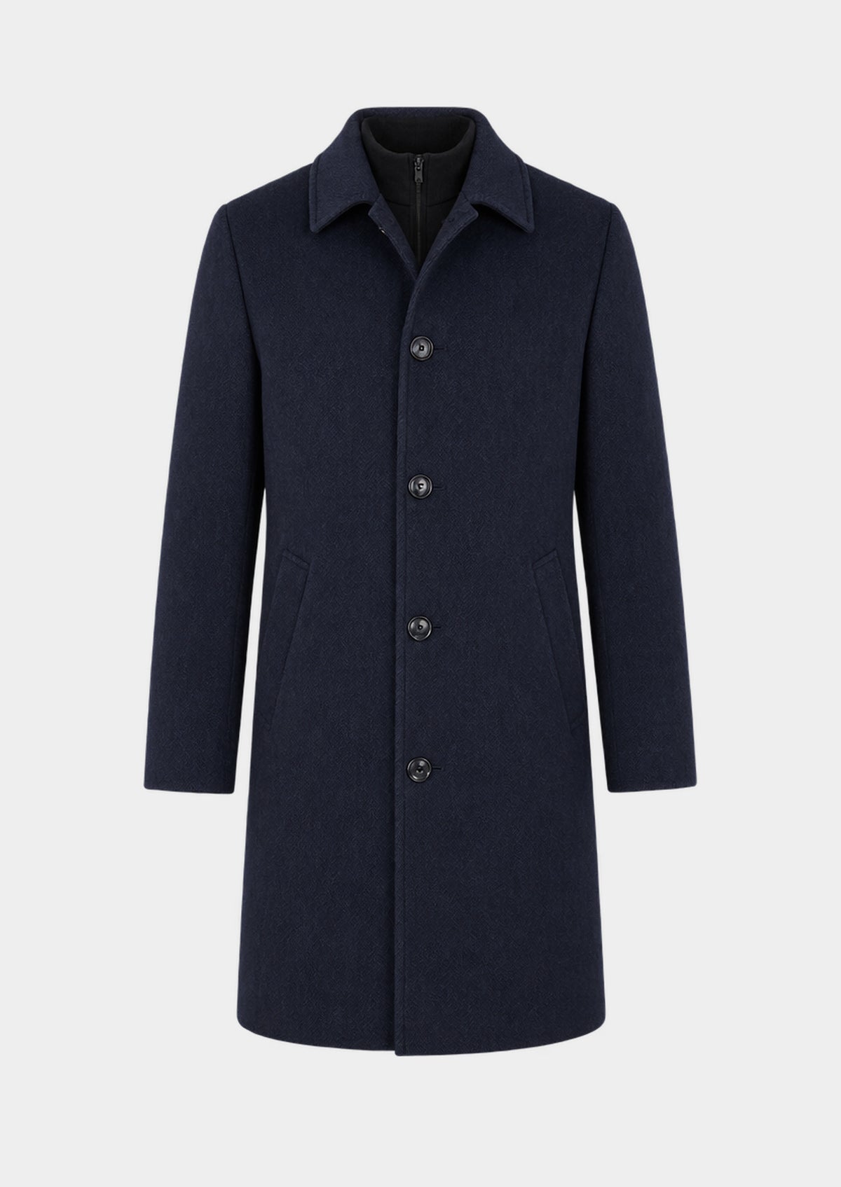 Bergen Wool Overcoat, front view