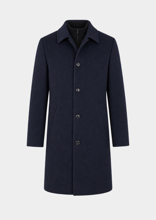Bergen Wool Overcoat, front view