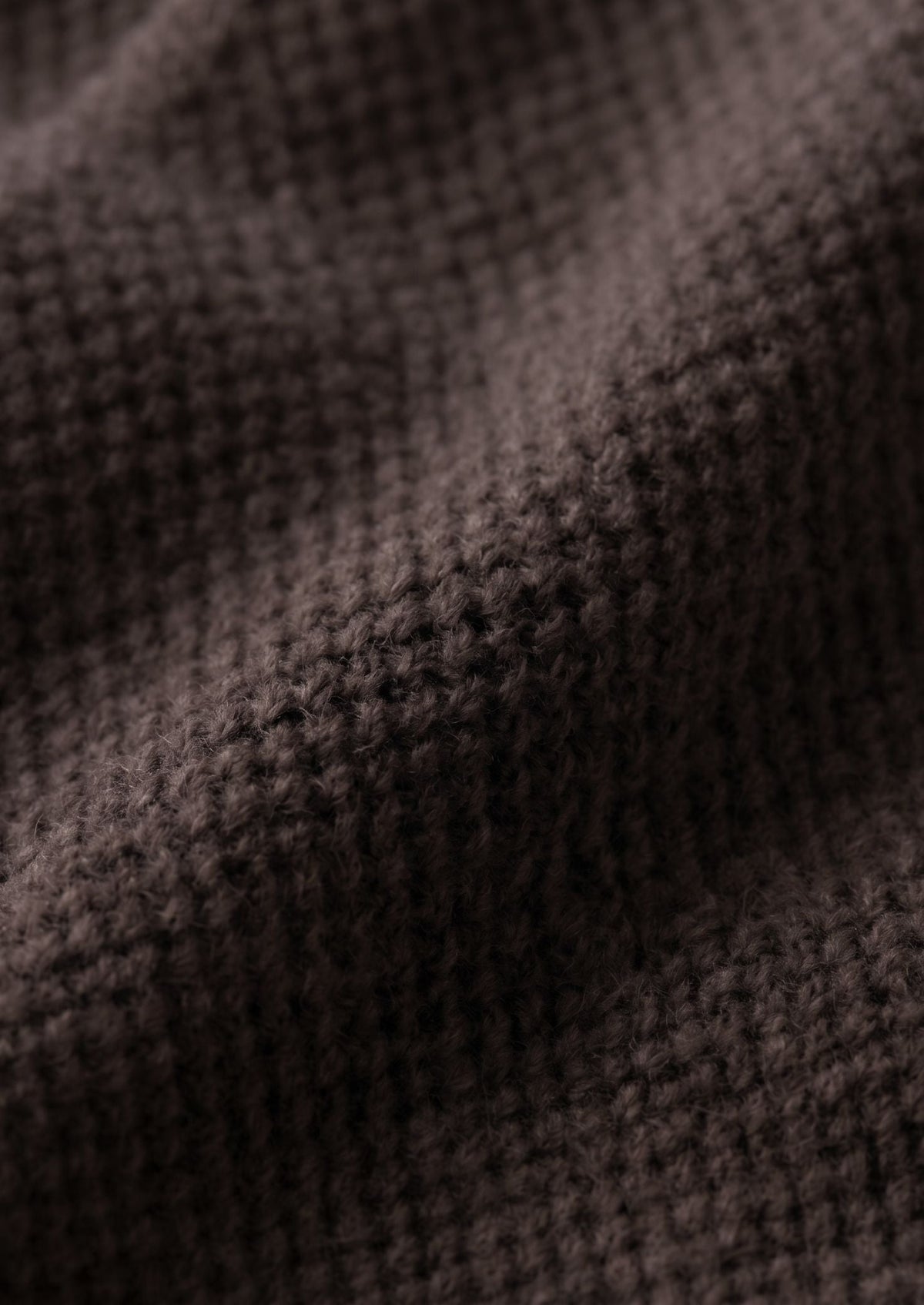Pure Extra-Fine Merino Wool Dark Brown Button Overshirt, view 6