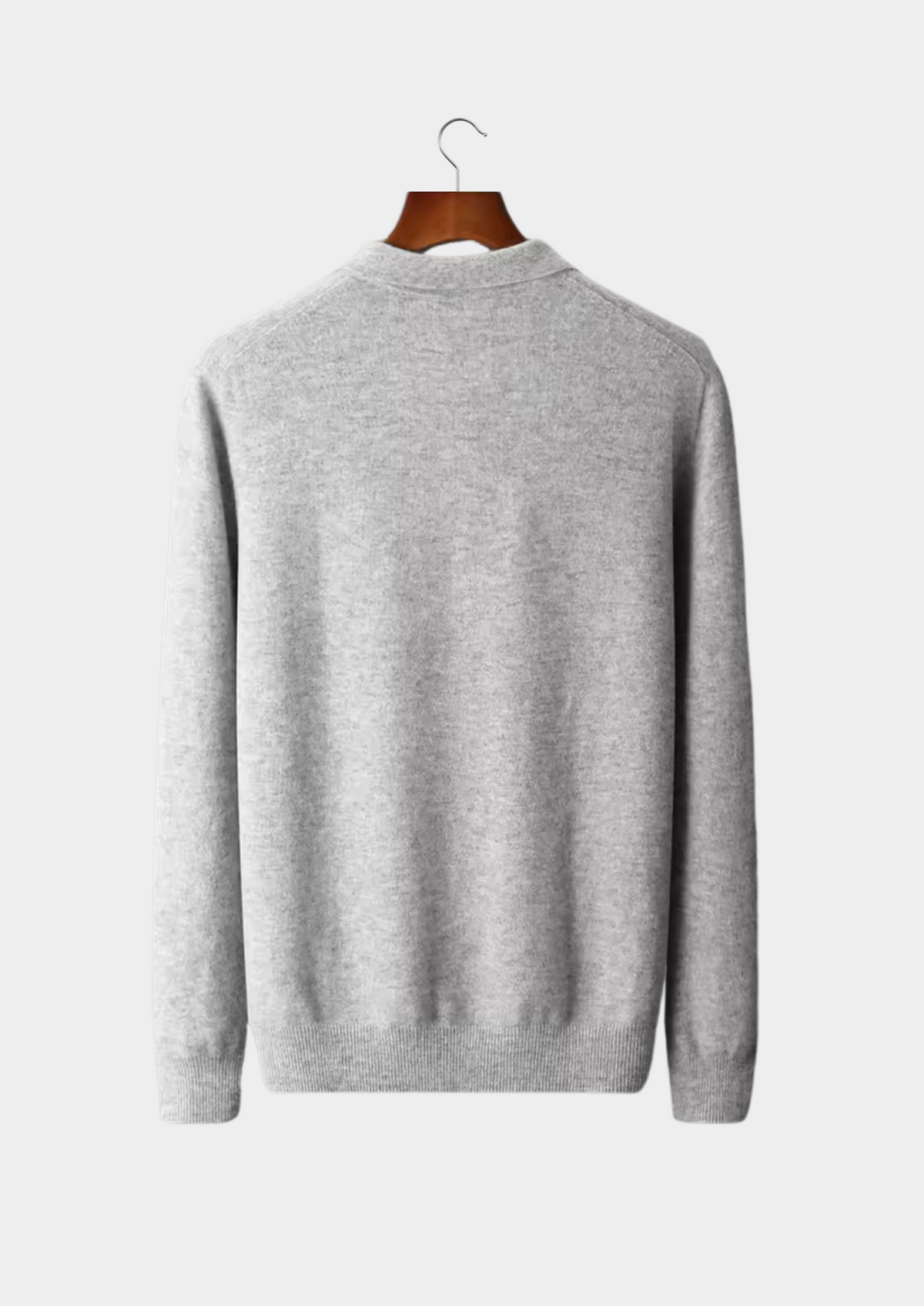Pure Extra-Fine Merino Wool Classic Sweater Polo, view 2