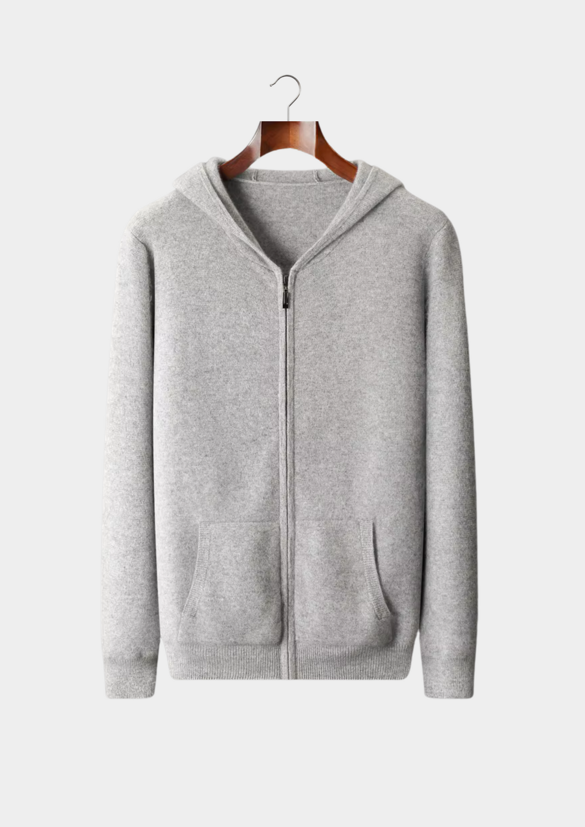 Pure Extra-Fine Merino Wool Zipper Hoodie, view 1