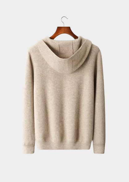 Pure Extra-Fine Merino Wool Zipper Hoodie, view 12