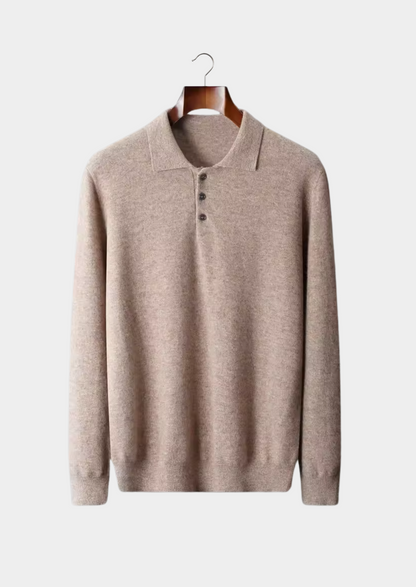 Pure Extra-Fine Merino Wool Classic Sweater Polo, view 4