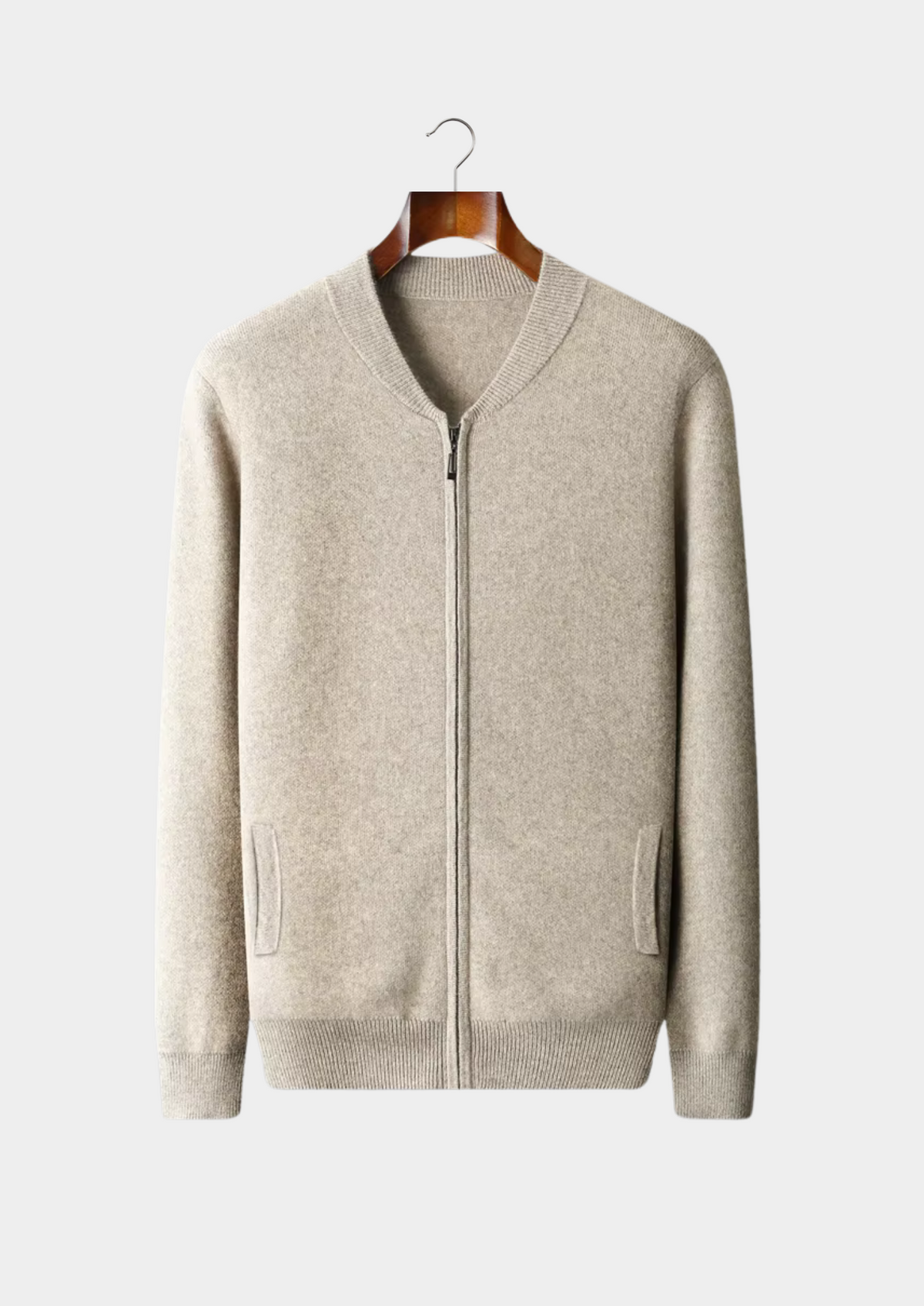 Pure Extra-Fine Merino Wool V-Neck Cardigan, view 1