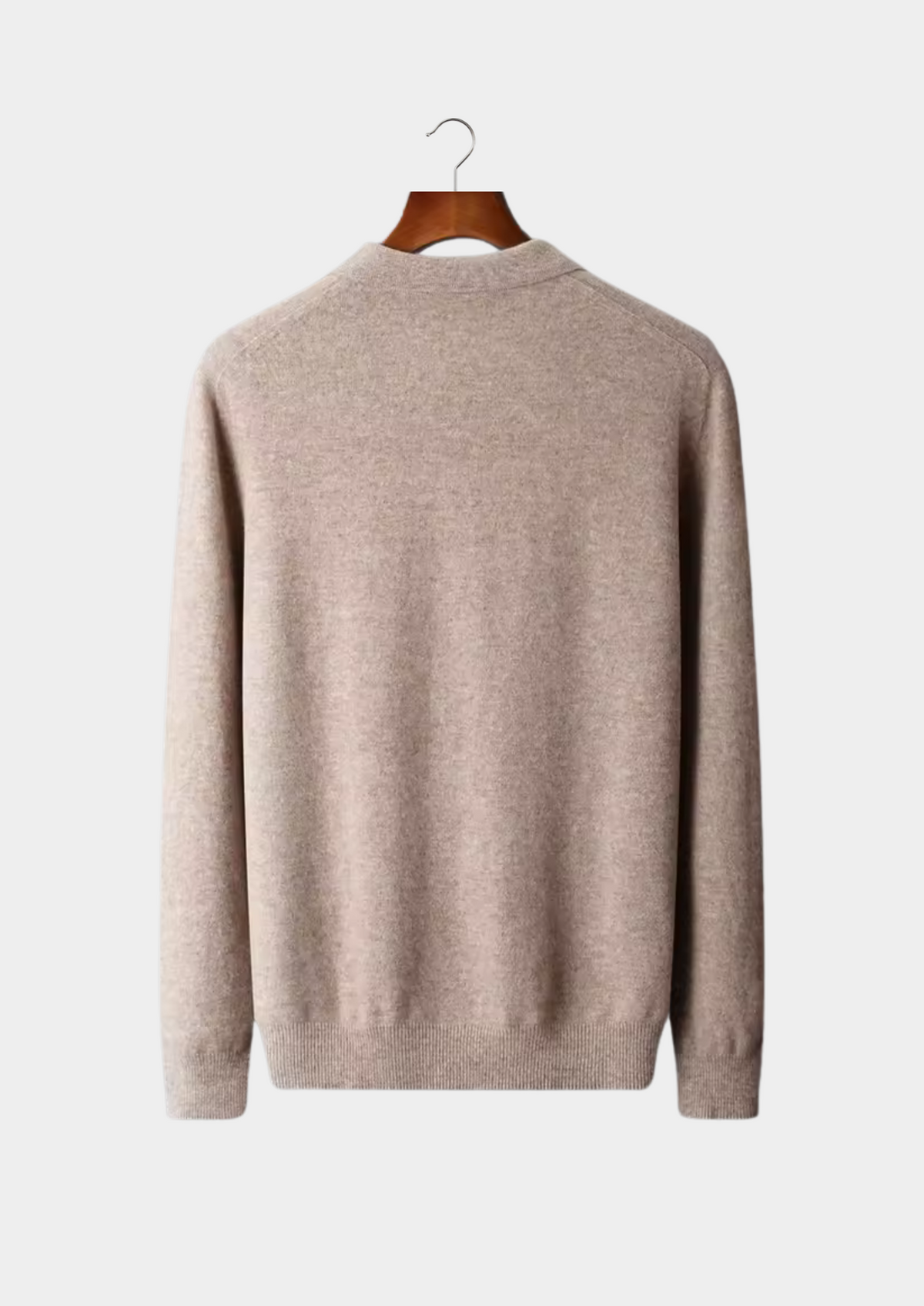 Pure Extra-Fine Merino Wool Classic Sweater Polo, view 5