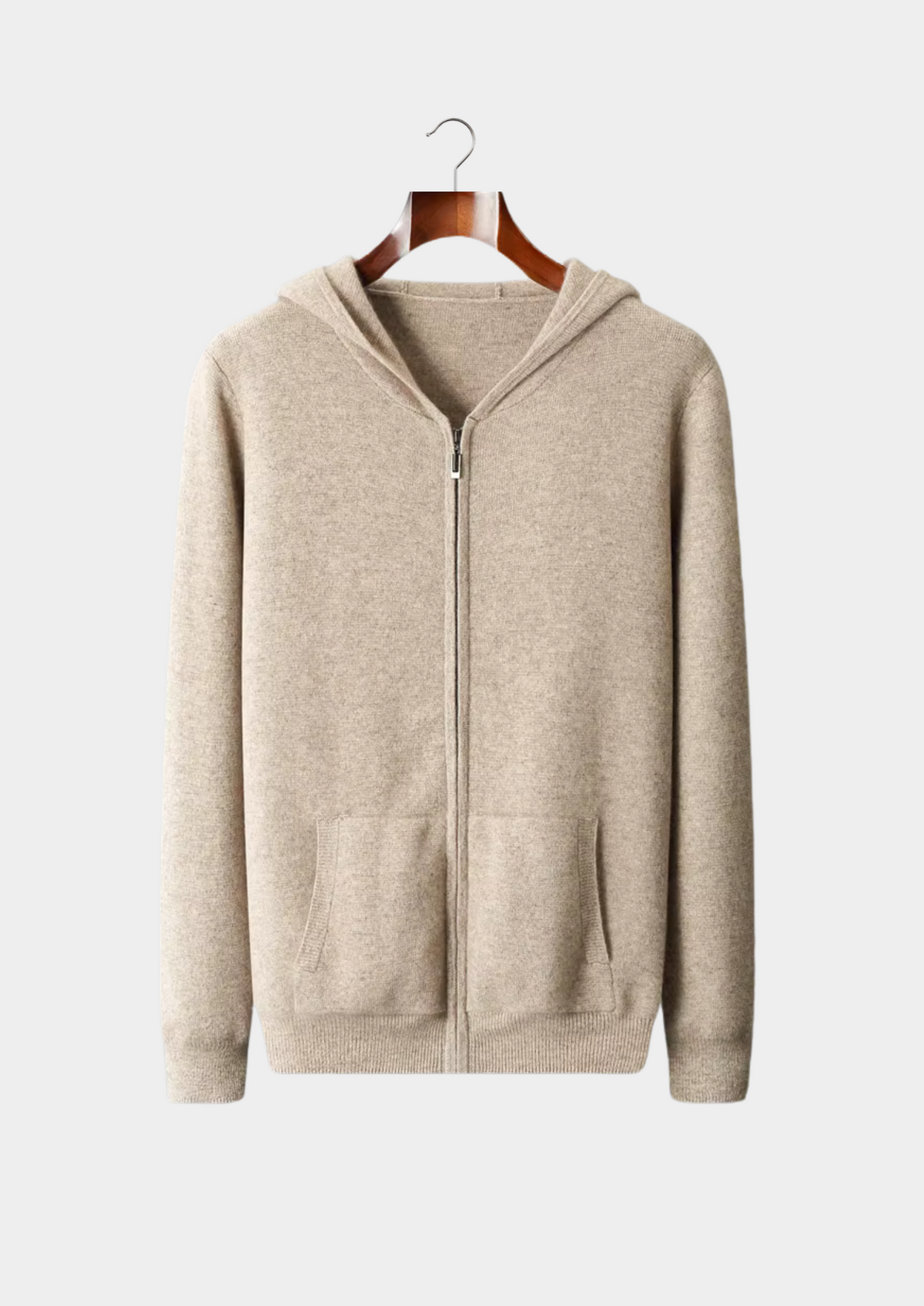 Pure Extra-Fine Merino Wool Zipper Hoodie, view 11