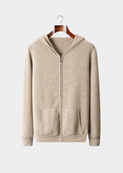 Pure Extra-Fine Merino Wool Zipper Hoodie, view 11